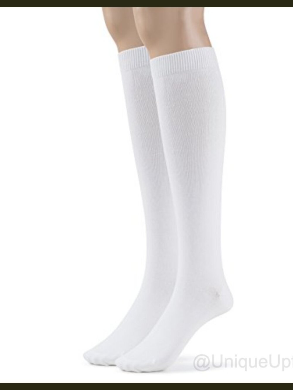 Modal Knee High Dress Socks Seamless Breathable Over Calf Thin 2 Pairs